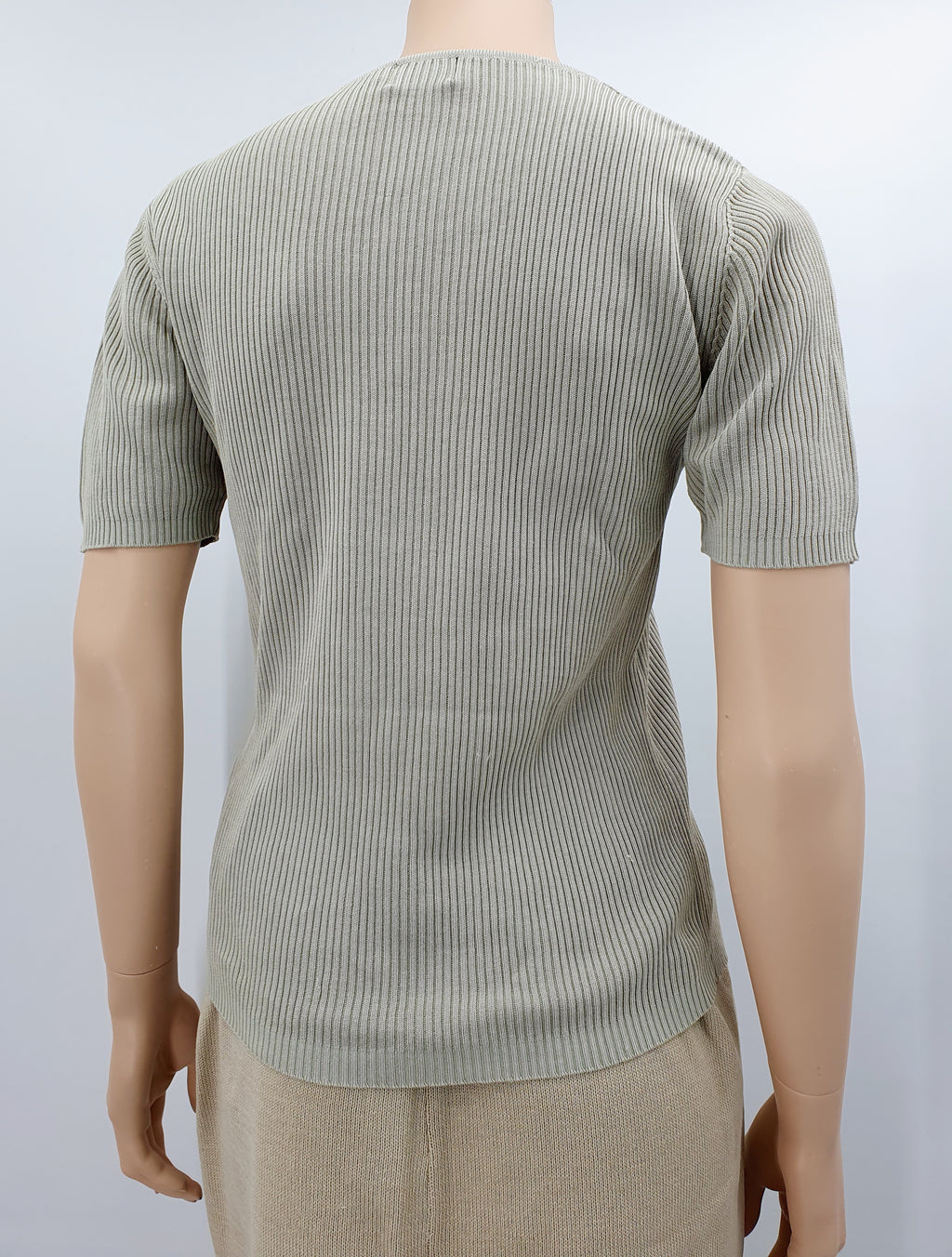 Santarelli, light green short-sleeved sweater from the 90s, size 38-40-42