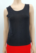 Black stretchy top from the 90s, made in Finland, size 38