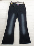 Mustat Y2K samettihousut flare/bootcut-lahkeella, kulutetun näköinen kuosi lahkeissa