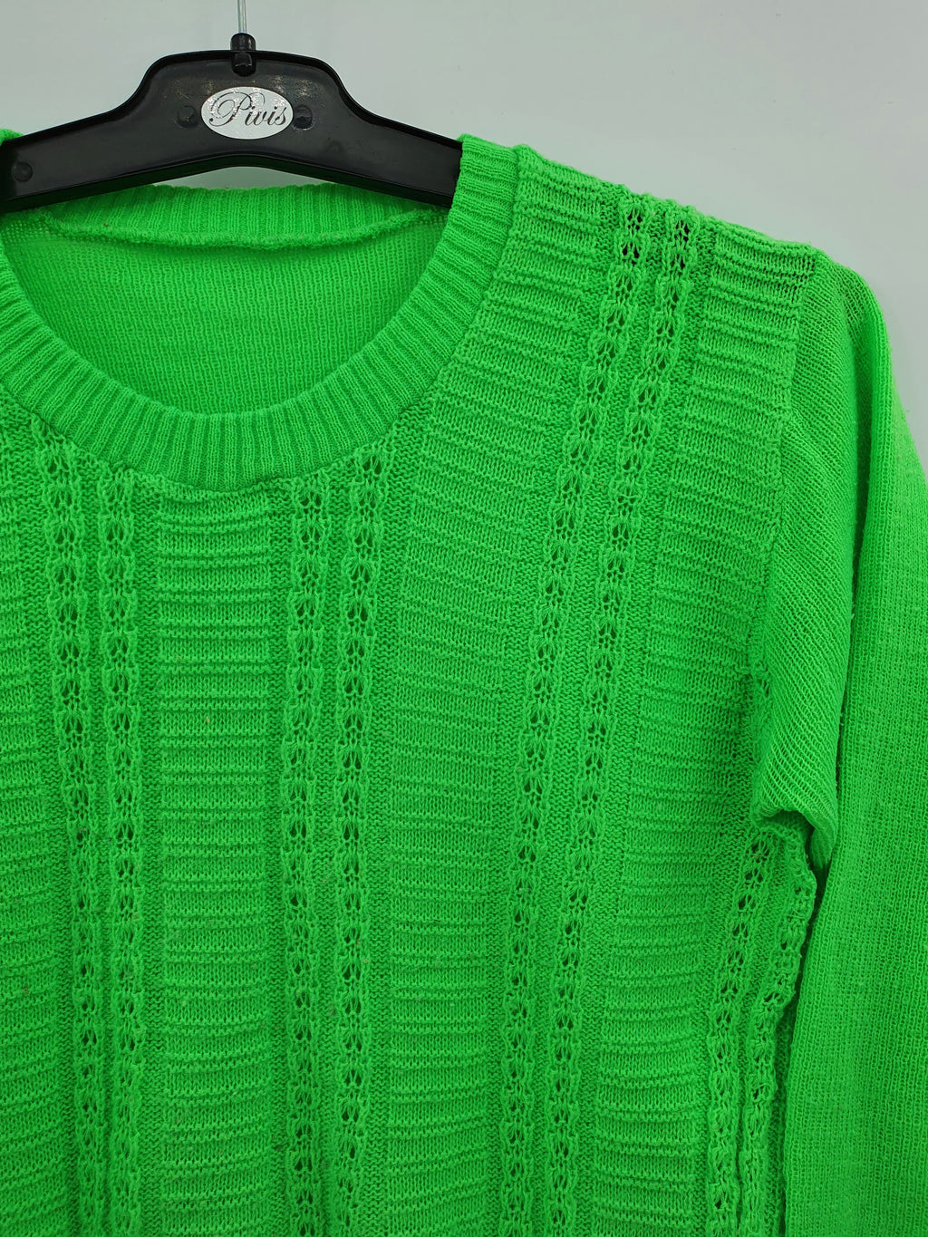 Neon green sweater, 70s, size 34-36