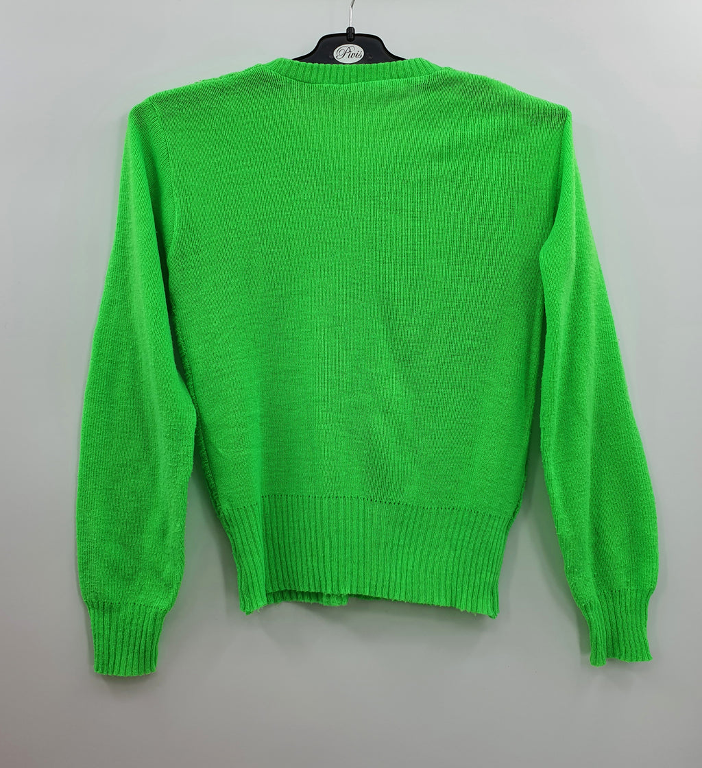 Neon green sweater, 70s, size 34-36