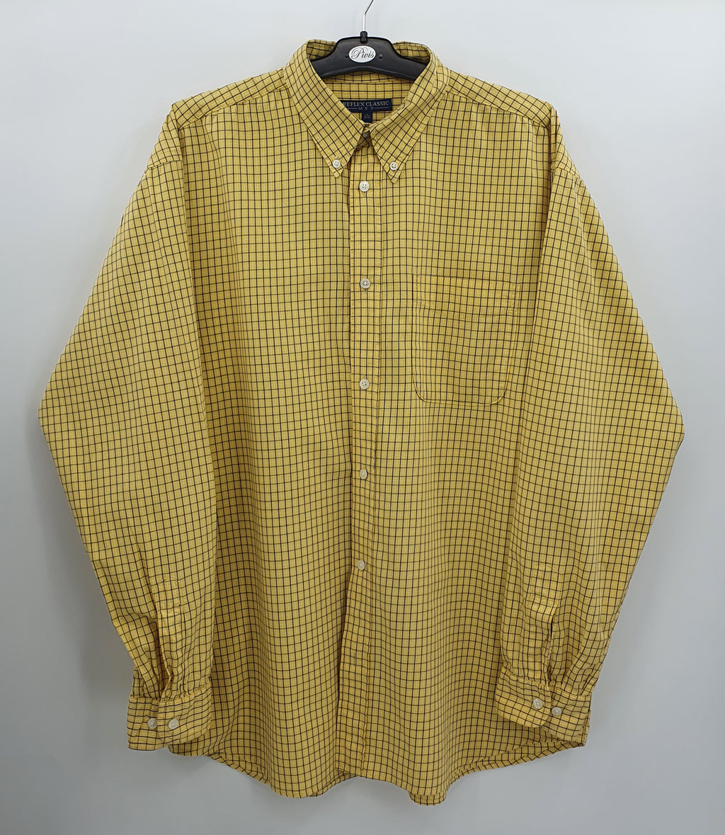 Reflex Classic, men's yellow shirt, 90s, size (L)XL