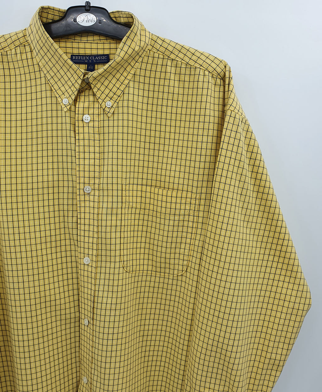 Reflex Classic, men's yellow shirt, 90s, size (L)XL