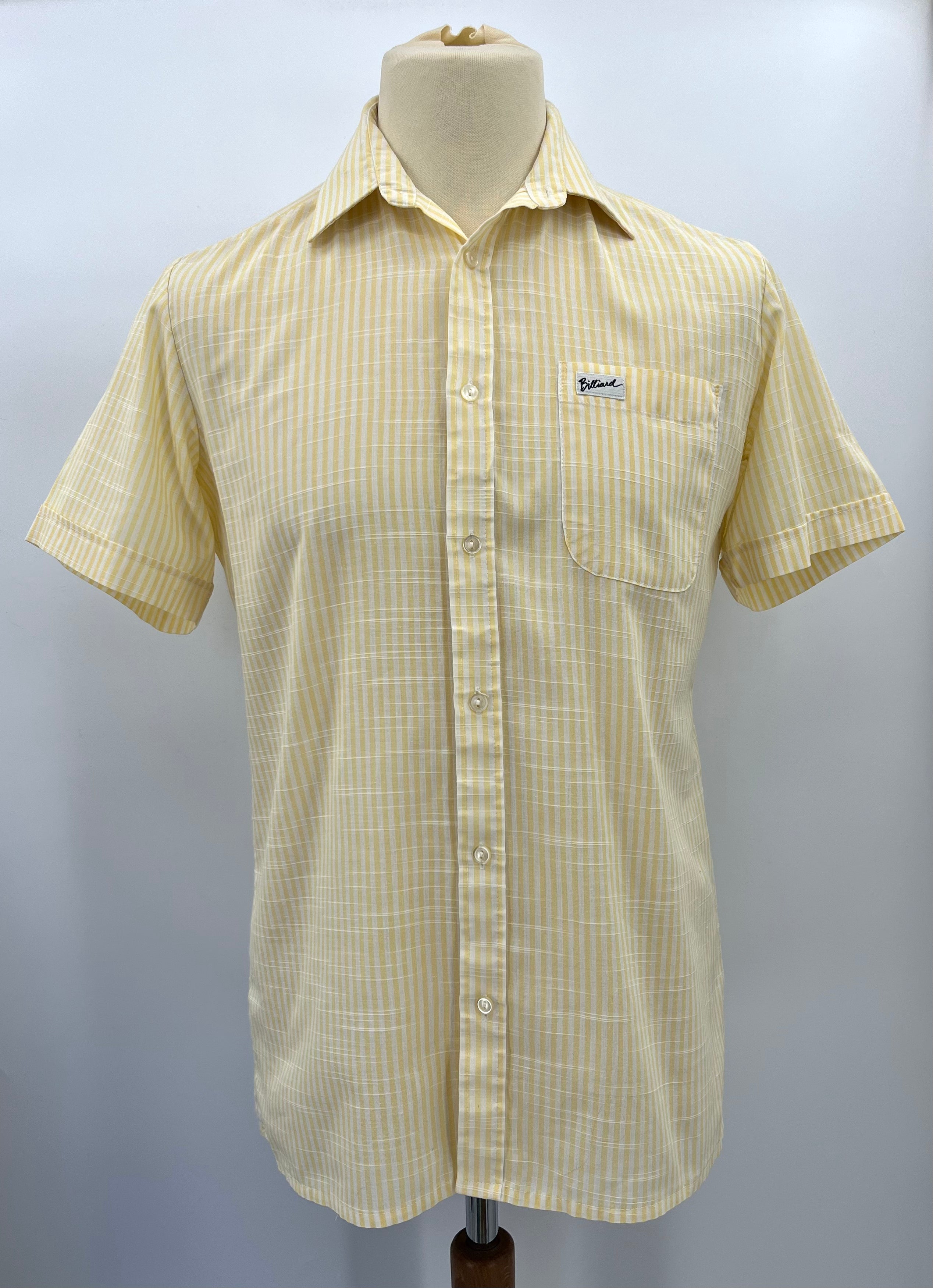 Billiard, men's striped shirt, 90s, size S